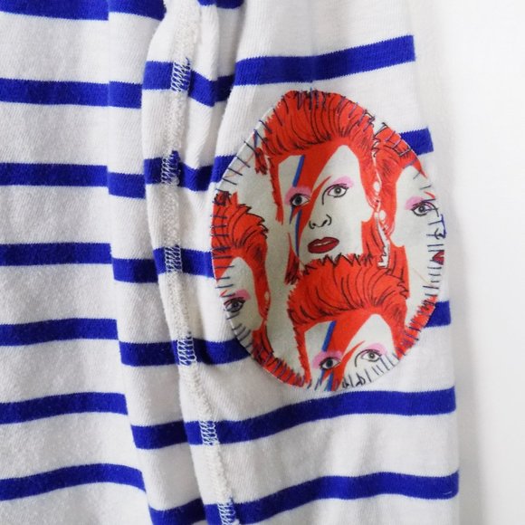 JamJamsJam Tops - rocker pocket tee ziggy stardust vintage style